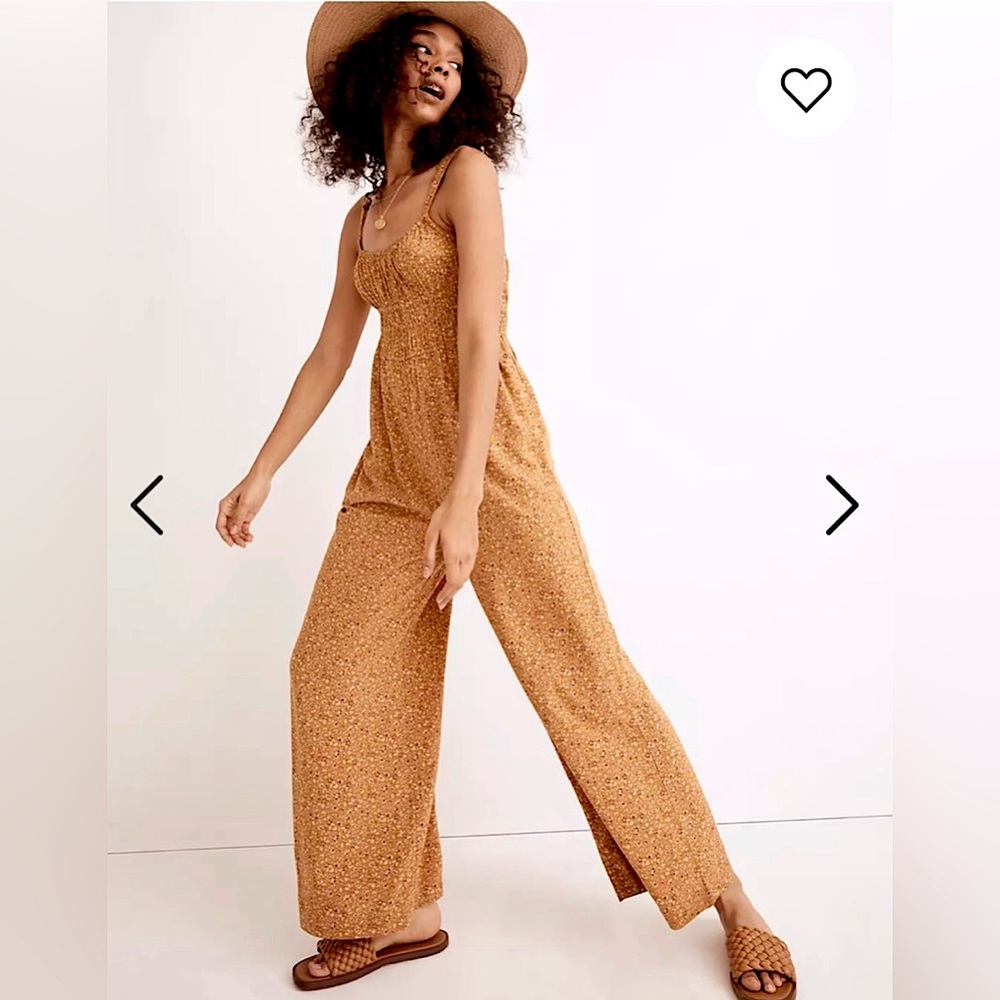 MADEWELL Sophia Tank Wide-Leg Jumpsuit in Florentine Floral
Color: Sahara Sand